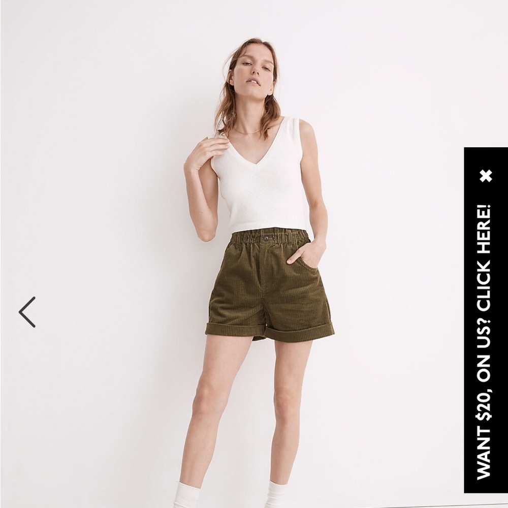 Set of two Madewell cropped v-neck tops